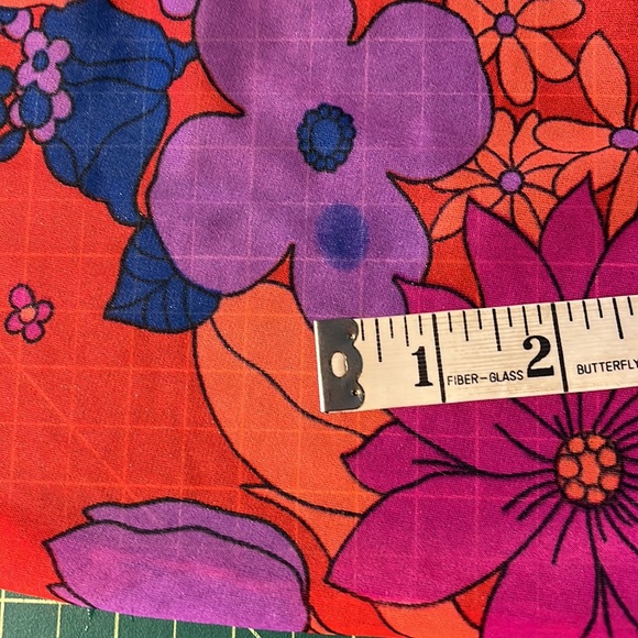 vintage 60s Olga psychedelic flowered gown - Picture 9 of 9